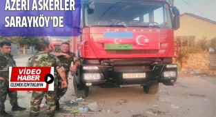 Azeri Askerler Sarayköy'de