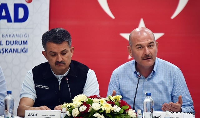 Bakan Soylu ve Pakdemirli orman yangınlarındaki son durumu açıkladı