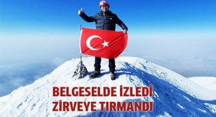 Belgeselde izledi, en yüksek zirveye tırmanmaya karar verdi
