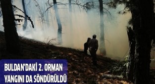 Buldan'daki 2. orman yangını da söndürüldü