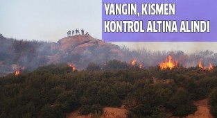 Buldan'daki  orman yangını kısmen kontrol altına alındı