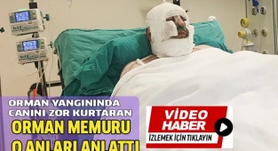 Buldan yangınında canını zor kurtaran personel o anları anlattı