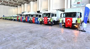 Büyükşehirden yangın bölgesine destekler sürüyor: 15 araç yola çıktı