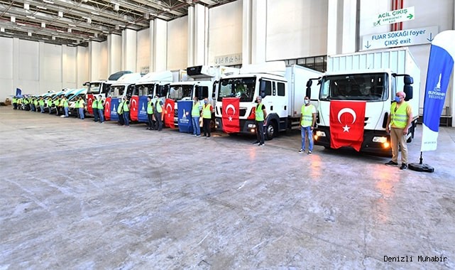 Büyükşehirden yangın bölgesine destekler sürüyor: 15 araç yola çıktı