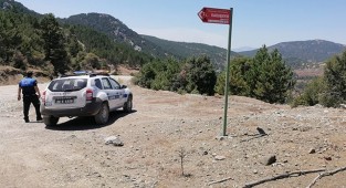 Çameli'de yangın nöbeti