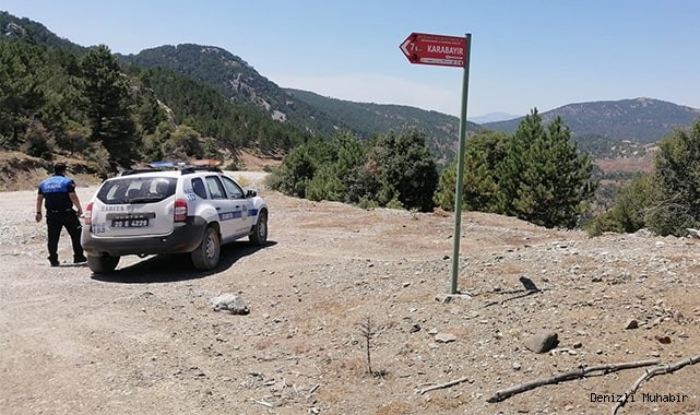 Çameli'de yangın nöbeti