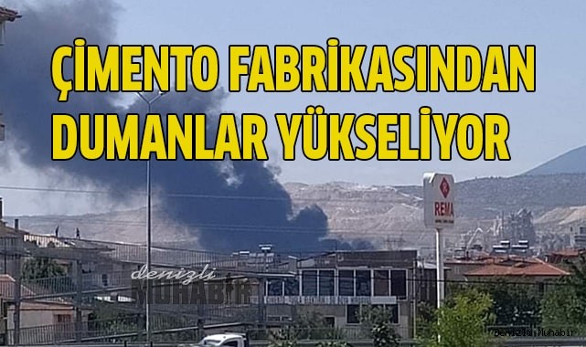Çimento fabrikasının katı atık dönüşüm tesisinde yangın
