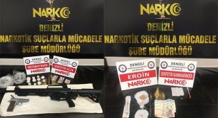Denizli’de 15 sokak satıcısı çok sayıda madde ile yakalandı