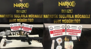 Denizli’de 15 sokak satıcısı çok sayıda madde ile yakalandı