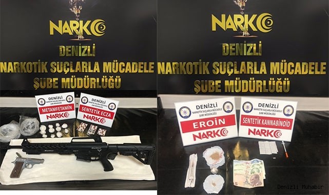 Denizli’de 15 sokak satıcısı çok sayıda madde ile yakalandı