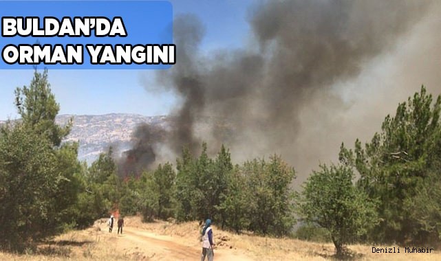 Denizli’de başlayan orman yangını için halk seferber oldu