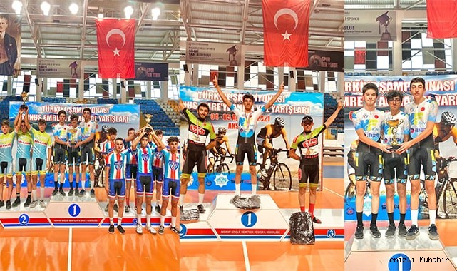 Denizli’nin bisikletçileri başarıdan başarıya koşuyor