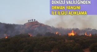 Denizli Valiliğinden orman yangını ile ilgili açıklama