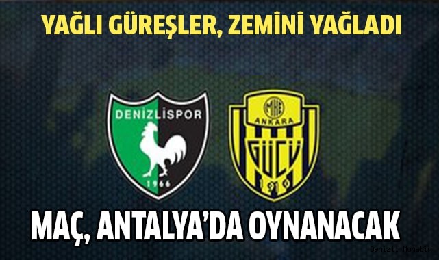 Denizlispor'un bu haftaki maçı başka şehre alındı