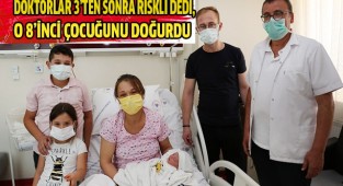 Doktorlar 3'ten sonra riskli dedi, o 8'inci çocuğunu doğurdu