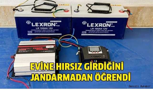 Evine hırsız girdiğini sabah jandarmadan öğrendi