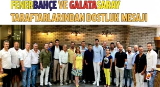 Fenerbahçe ve Galatasaray taraftarlarından dostluk mesajı