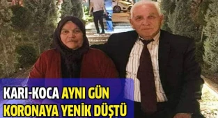 Karı-koca aynı gün coronaya yenik düştü