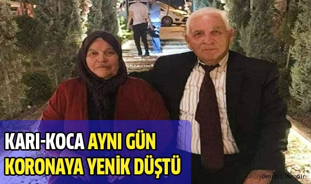 Karı-koca aynı gün coronaya yenik düştü