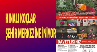Kınalı koçlar şehir merkezine iniyor