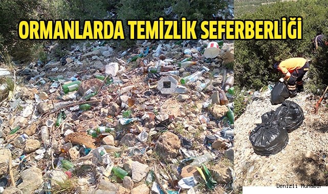 Ormanlarda temizlik seferberliği