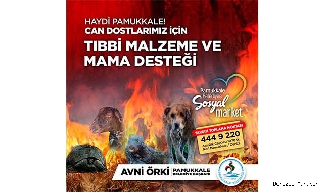 PAMUKKALE BELEDİYESİ CAN DOSTLARI İÇİN KAMPANYA DÜZENLEDİ