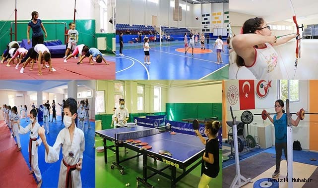 PAMUKKALE’DE YAZ SPOR KURSLARI BÜYÜK İLGİ GÖRÜYOR