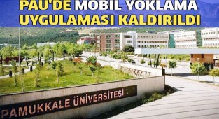 PAÜ'de mobil yoklama uygulaması kaldırıldı