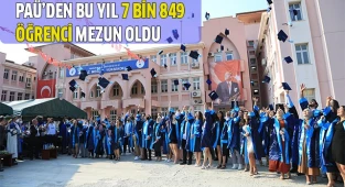 PAÜ’den bu yıl 7 bin 849 öğrenci mezun oldu