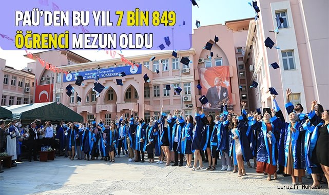 PAÜ’den bu yıl 7 bin 849 öğrenci mezun oldu