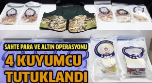 Piyasa değeri 10 milyon TL olan sahte para ve altın ele geçirildi