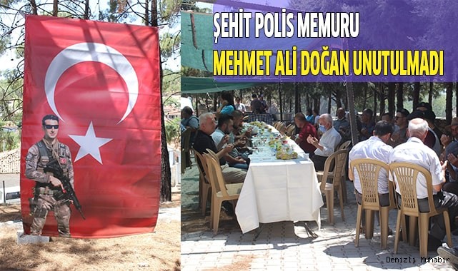Şehit polis memuru Mehmet Ali Doğan unutulmadı