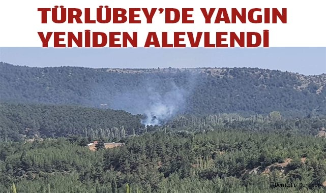 Türlübey’de yangın yeniden alevlendi