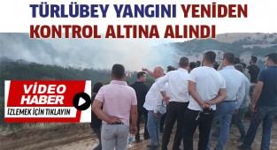Türlübey yangını yenidenkontrol altına alındı