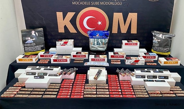 3 ayrı operasyonda onlarca kaçak ürün ele geçirildi