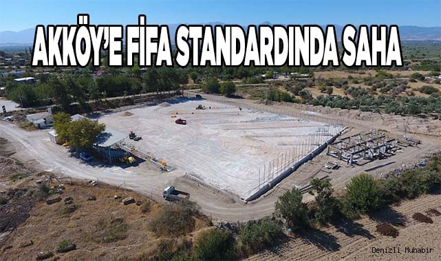 AKKÖY STADI'NDA ÇALIŞMALAR DEVAM EDİYOR
