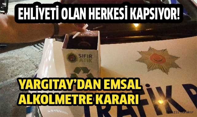 Alkolmetre kararı..