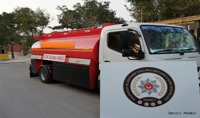 Atık taşıma aracından litrelerce kaçak akaryakıt çıktı