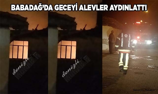 Babadağ’da geceyi alevler aydınlattı
