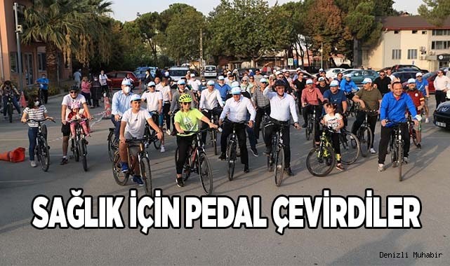 Başkan Örki sağlık için ailesiyle birlikte pedal çevirdi