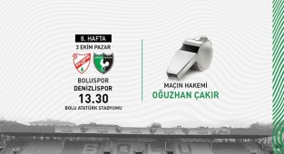 Boluspor -Denizlispor maçının hakemi belli oldu