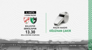 Boluspor -Denizlispor maçının hakemi belli oldu