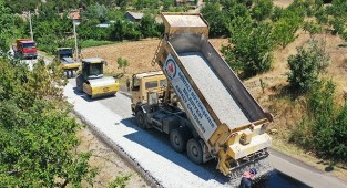 Çameli'de 10 mahalleye 30 kilometre asfalt