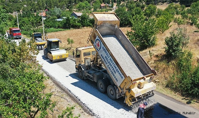 Çameli'de 10 mahalleye 30 kilometre asfalt
