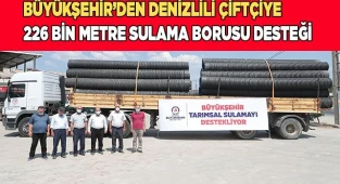 Çiftçilere 226 bin metre tarımsal sulama borusu verildi