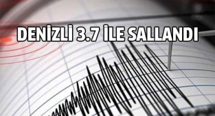 Denizli 3.7 ile sallandı