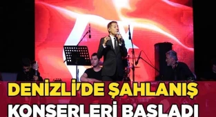 Denizli'de şahlanış konserleri başladı