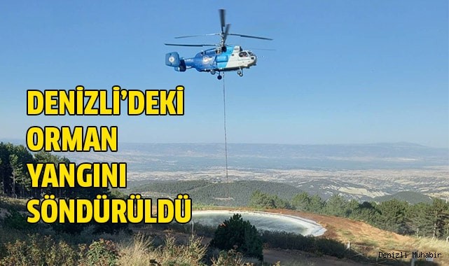 Denizli’deki orman yangını söndürüldü