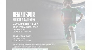 Denizlispor, altyapı oyuncu seçmelerinin tarihini açıkladı.