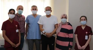 Diş tedavisi için geldiği memleketinde aort damarı değiştirildi